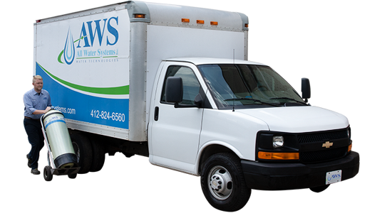 water treatment delivery truck